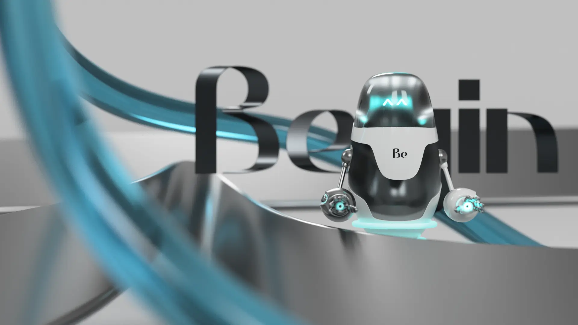 Robot Designed by Beyin smiling